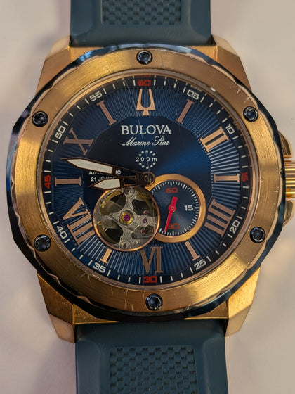 Bulova Marine Star Watch Gold