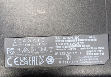 Seagate External Hard Drive 5 TB