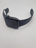 Apple Watch Series 10 jet black 42mm Case with black rubber strap