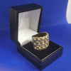 9K Thick Gold Cluster Ring (375 Hallmarked & Tested) Weight:21.4g, Size:S