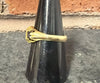 Vintage 9ct Gold Sapphire & Diamond Boat Ring Size O