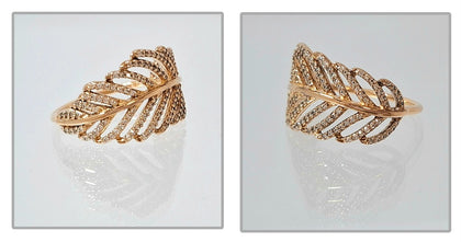 Pandora Light as a Feather Ring Size R