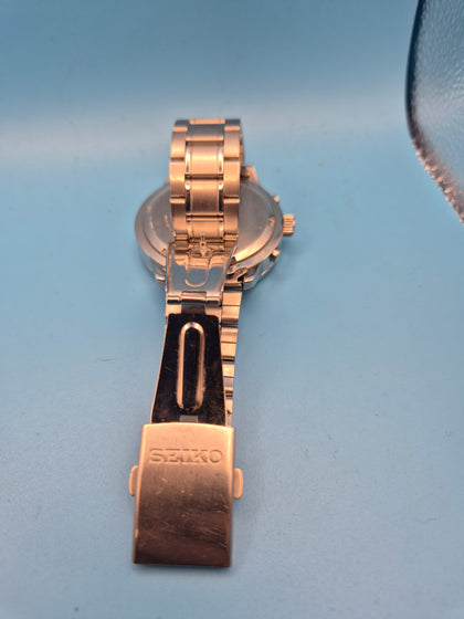 Seiko chronograph 100m mens watch