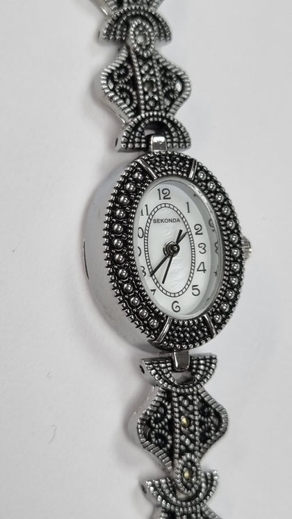 SEKONDA MARCASITE LADIES WATCH