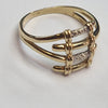 9CT GOLD SKELETON FINGER STYLE RING  2.59G SIZE R.5 PRESTON STORE