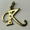 14K GOLD ‘LETTER K’ PENDANT 1.8gr
