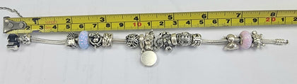 Pandora Bracelet 21cm + 15 Charms + Safety Chain