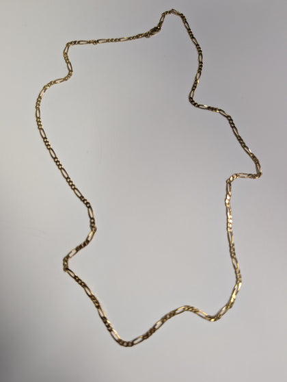 9ct gold Figaro chain