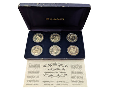Westminster The Royal Family Commemorative Coin Collection 6 Coins