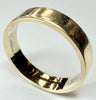 9ct yellow gold wedding band ring size M 1/2