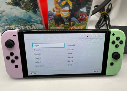 Nintendo Switch Oled with 3 games