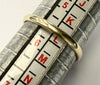 9ct gold dress ring with large yellow stone