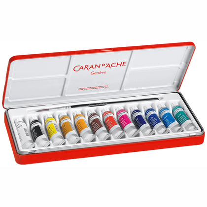 Caran d'Ache Gouache Studio Colour Tubes 10ml Set of 12.