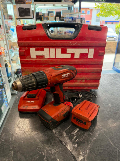 Hilti SFH 22-A 22V Li-Ion Cordless Hammer Drill 2 x 3.3Ah Batteries Charger Used