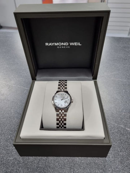 Raymond Weil Womens 5670-st-05985 Freelancer White Mother-of-Pearl Dial Watch