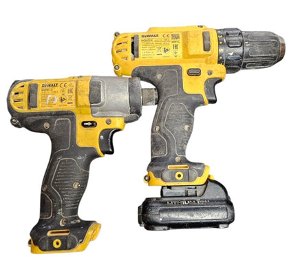 DeWalt Driver Set (DCD710 & DCF815) with 1.3Ah battery and charger