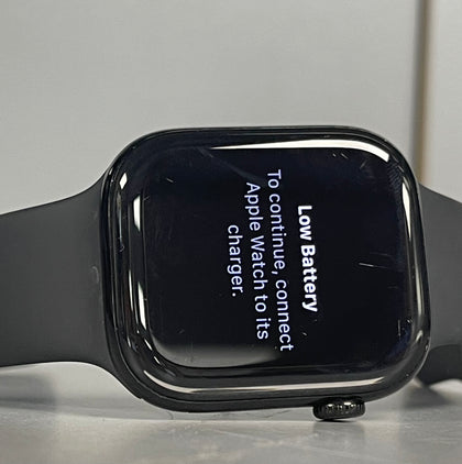 Apple Watch Series 10 - 46mm - GPS  Jet Black Aluminium Case - Black Sport Band - S/M