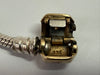Pandora snake bracelet with 14ct gold clasp 21cm
