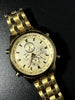 Men's Citizen Alarm Chronograph Gold Dress Watch Cal: 6870