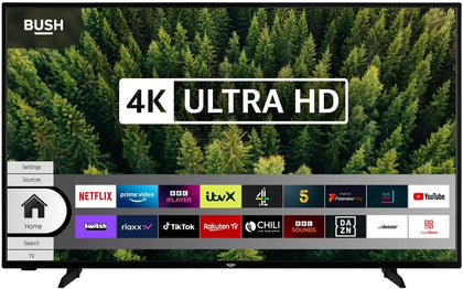 Bush 50 Inch 50ut24sb Smart 4K UHD HDR LED TiVo Freely TV **Collection Only**