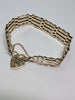 9ct Gold 4 Bar Gate Bracelet