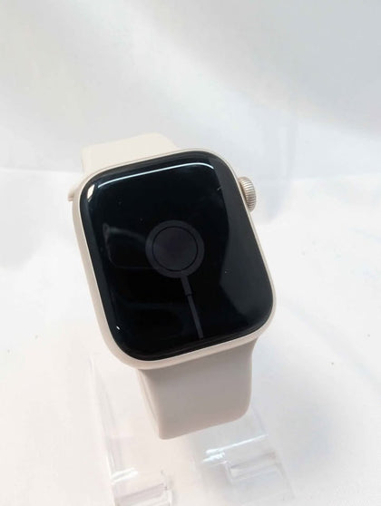 Apple Watch Series 8 Smart watch - Starlight - Cellular + GPS - White Strap - 41mm - Unboxed