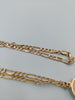 9K Gold Chain with Oval Florist Pendant, 11.2Grams, 375 Hallmarked & Tested, Length: 24" Length. New Chain Box Provided