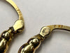 9ct Gold Heart Patterned Hoop Earrings