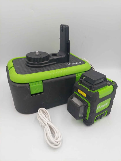 Huepar 8, Green Line Laser Level, Self Levelling Cross Line, Cased