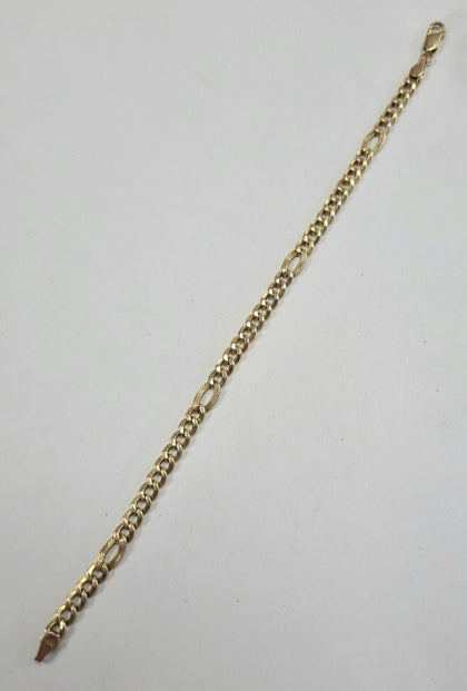 9ct Gold 8” bracelet