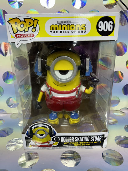 Funko Pop 10” Minions Stuart-roller Skating 906 The Rise Of Gru In Box.