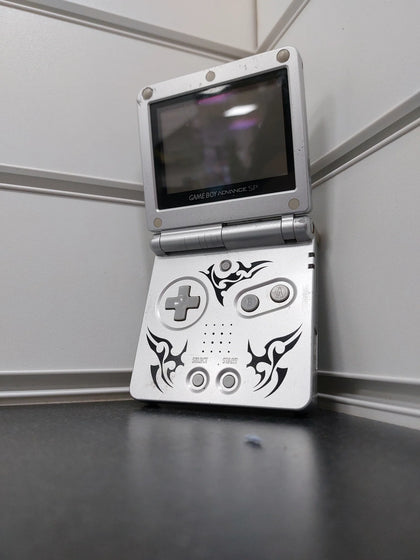 Game Boy Advance SP AGS-001 Console, Tribal Silver, Unboxed