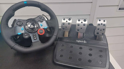 Logitech G29 driving force racing wheel + pedals for PS5/PS4/PS3 ONLY Boxed Shows some light sings of wear in working condition