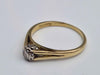18ct Yellow Gold Cubic Zirconia Solitaire Ring - 2.29 Grams - Size M