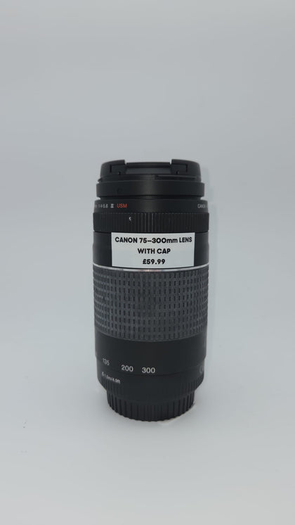 Canon EF 75-300mm f/4-5.6 II Lens [WITH CAP]