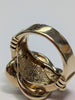 9CT Swirl Style Ring - Size V