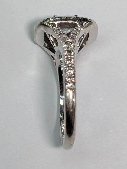 18Ct White Gold Diamond Ring size J