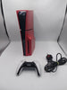 PlayStation 5 Slim Console 1TB with custom Red side plates and one controller
