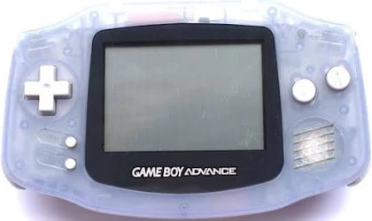 Nintendo Game Boy Advance Console, Glacier & 5 Unboxed Games