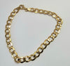 9ct Yellow Gold Curb Chain Bracelet 8"