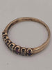 (9ct Hallmarked&Tested), Gold Ring With Red And White Gems, Weight: 1.20g, Size L