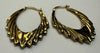 9ct Yellow gold hoop/creole earrings