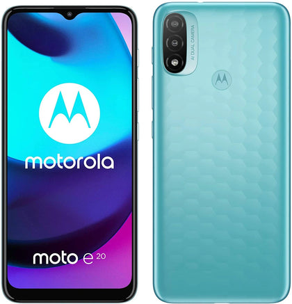 Motorola Moto E20 - 32 GB, Coastal Blue