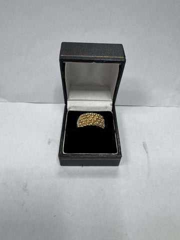 6.8g 9ct gold keepers ring - size U - **Hallmarked**