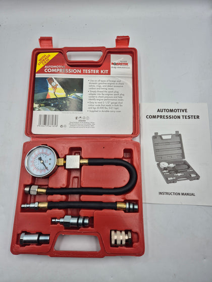 Automotive Petrol Engine Compression Tester Kit Valve Timing Gauge Pro Cylinder