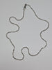 18ct White gold Beaded 18" Necklace