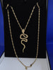 Hallmarked 375 and Tested, 9K 5.6 Gram, yellow gold snake necklace . 20" Box included