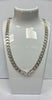 22" in length 1cm in width 60.9G silver curb chain