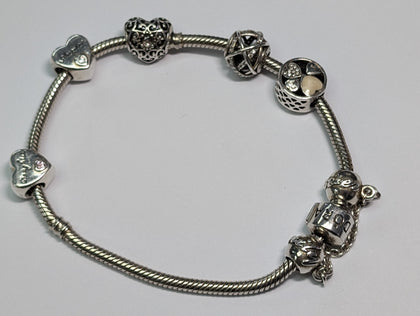 PANDORA SILVER CHARM BRACELET PRESTON STORE