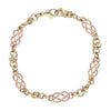 Clogau 9ct Yellow And Rose Gold Celtic Link Bracelet 7.5